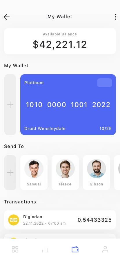 Crypto Market Mobile App UI Kit - Screenshot 1