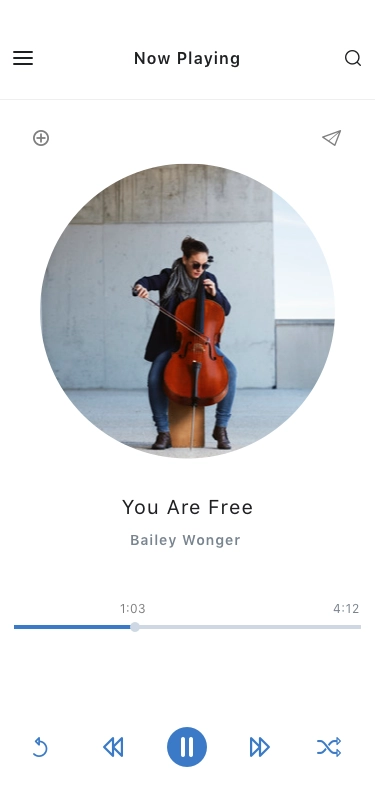 Music Player App UI Kit - Screenshot 2