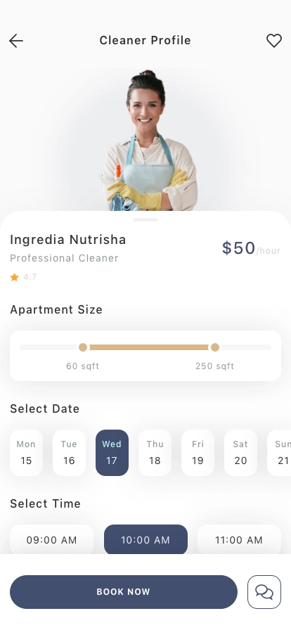 Home Cleaning Mobile App UI Kit - Screenshot 4