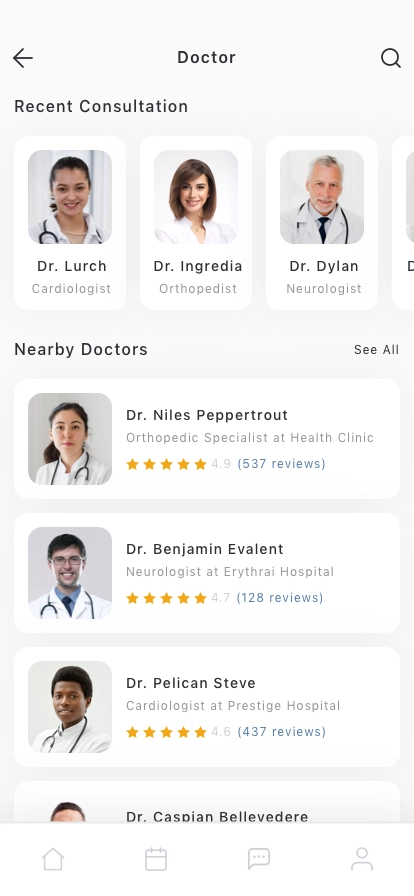 Clinic & Doctor Mobile App UI Kit - Screenshot 3