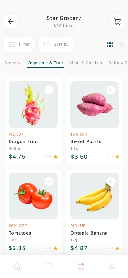 Grocery Shop Mobile App UI Kit - Screenshot 2