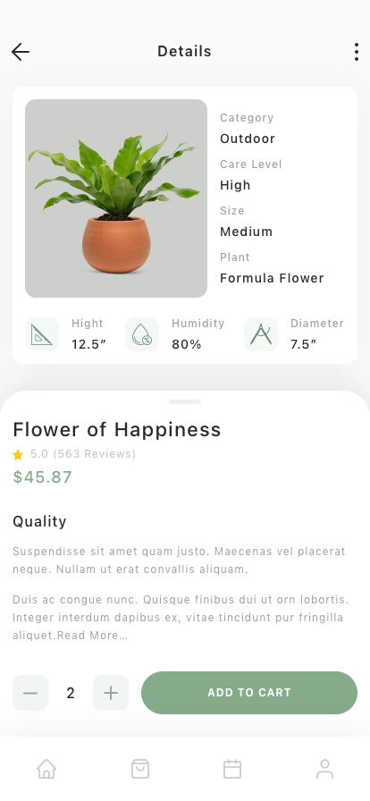 Plant Shop Mobile App UI Kit - Screenshot 3