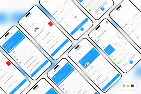 Task Management Mobile App UI Kit