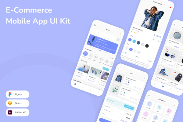 E-Commerce Mobile App UI Kit