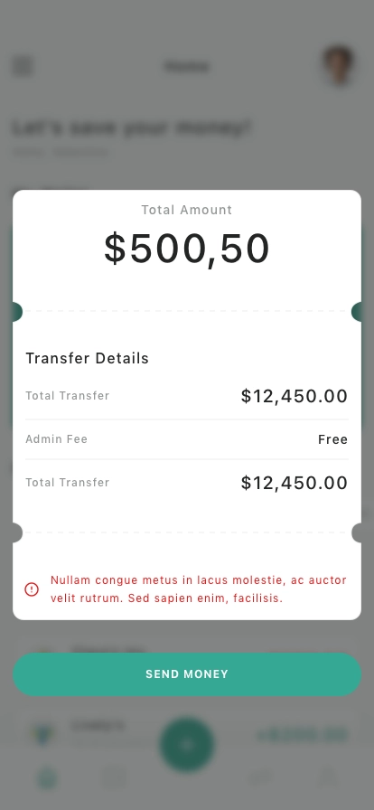 Money Manager Mobile App UI Kit - Screenshot 5