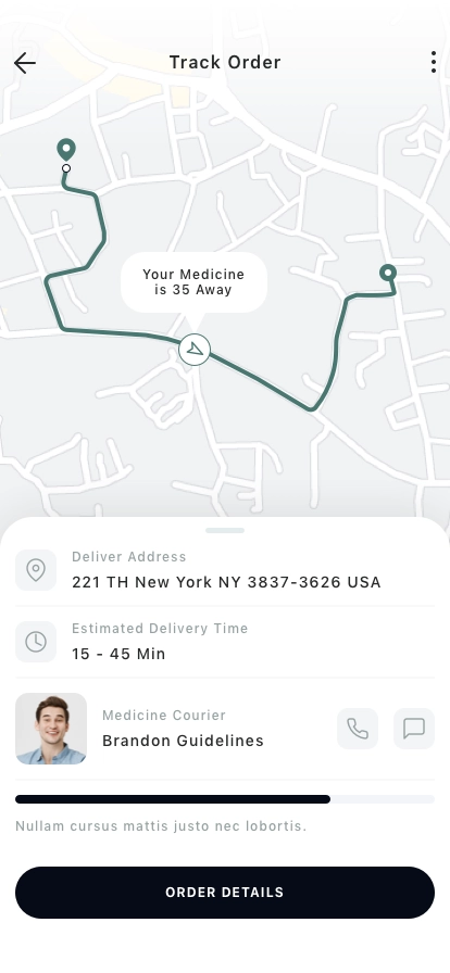Medical Delivery Mobile App UI Kit - Screenshot 5