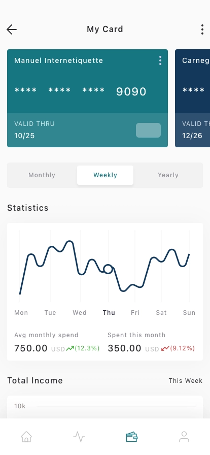 Personal Wallet Mobile App UI Kit - Screenshot 4