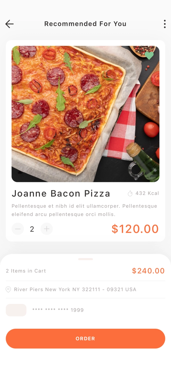 Food Delivery Mobile App UI Kit - Screenshot 2