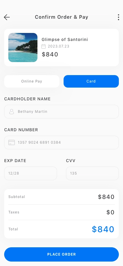 Tour & Travel Mobile App UI Kit - Screenshot 5
