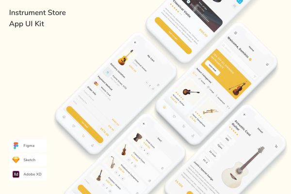 Instrument Store App UI Kit