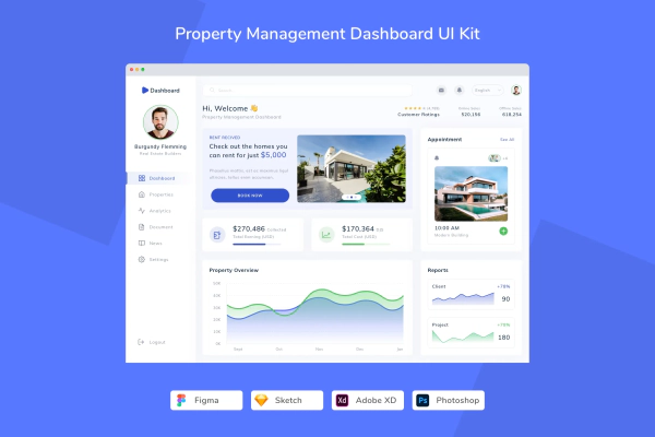Property Management Dashboard UI Kit