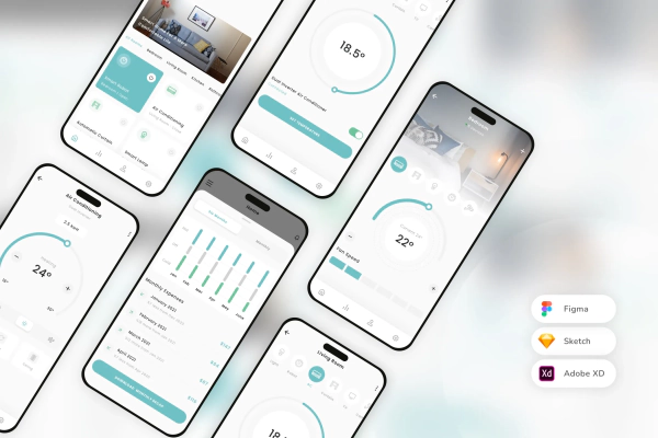 Smart Home Controller Mobile App UI Kit