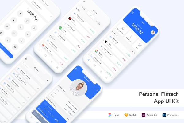 Personal Fintech App UI Kit