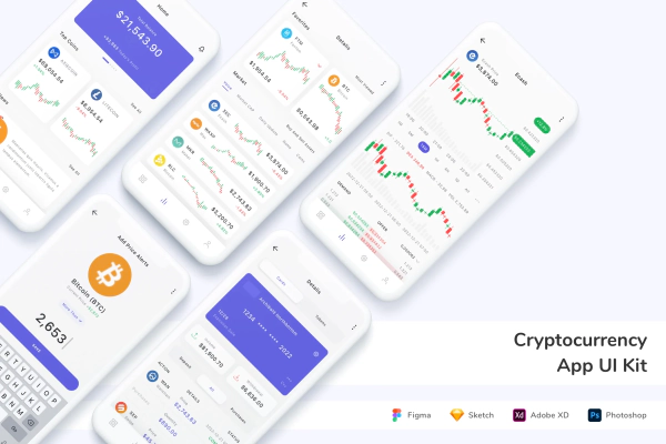 Cryptocurrency App UI Kit