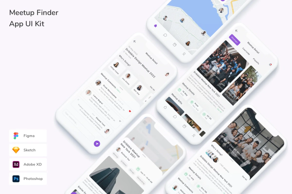 Meetup Finder App UI Kit