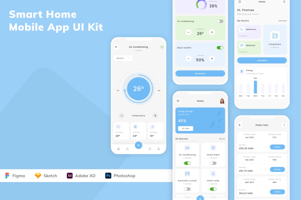 Smart Home Mobile App UI Kit