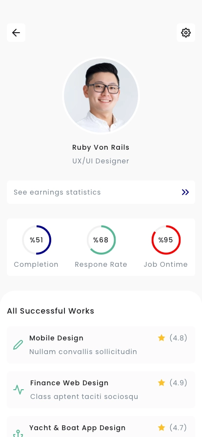 Freelancer Accounting Mobile App UI Kit - Screenshot 1