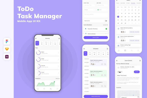 ToDo & Task Manager Mobile App UI Kit
