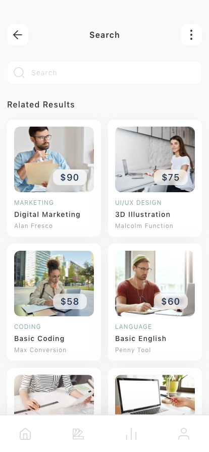 Online Course Mobile App UI Kit - Screenshot 5