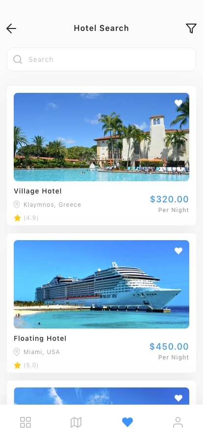 Hotel Booking Mobile App UI Kit - Screenshot 2