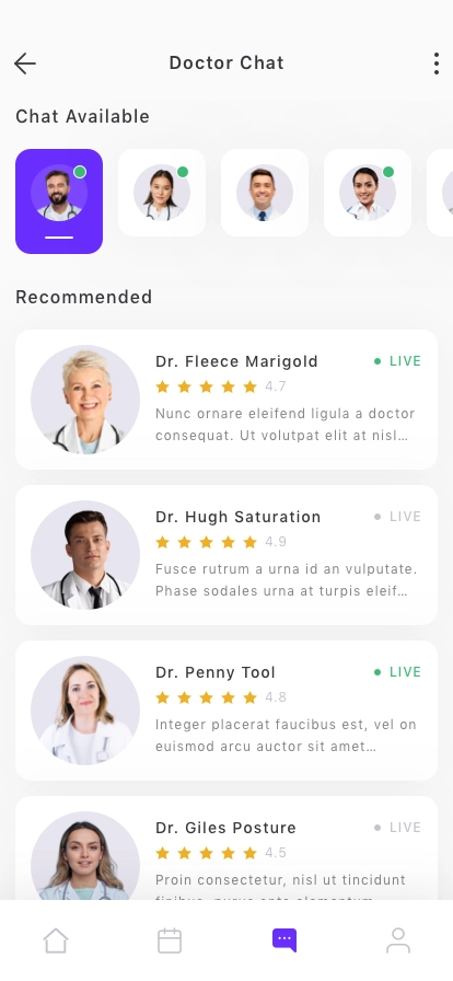 Gynecologist Mobile App UI Kit - Screenshot 4