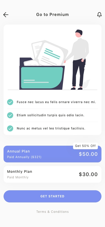 Online Storage Mobile App UI Kit - Screenshot 4
