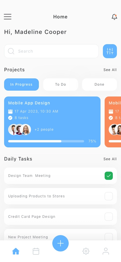 Task Management Mobile App UI Kit - Screenshot 2
