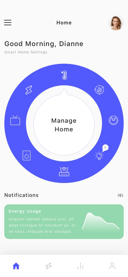 Smart Home Remote Mobile App UI Kit - Screenshot 4