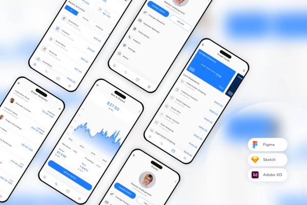 Stock Market Mobile App UI Kit