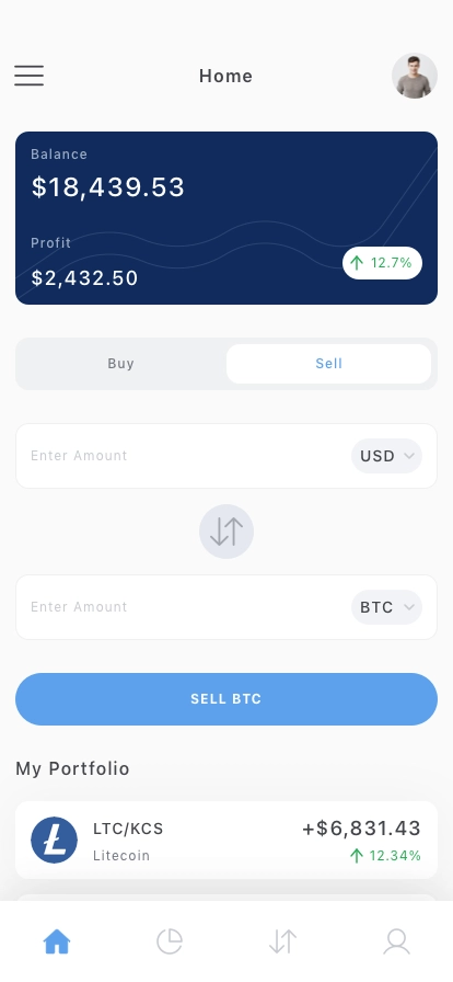 Crypto Wallet Mobile App UI Kit - Screenshot 2