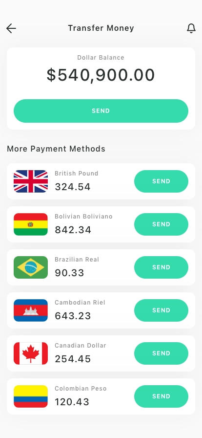 Budget & Transfer Money Mobile App UI Kit - Screenshot 3
