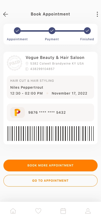 Hair Saloon Mobile App UI Kit - Screenshot 5