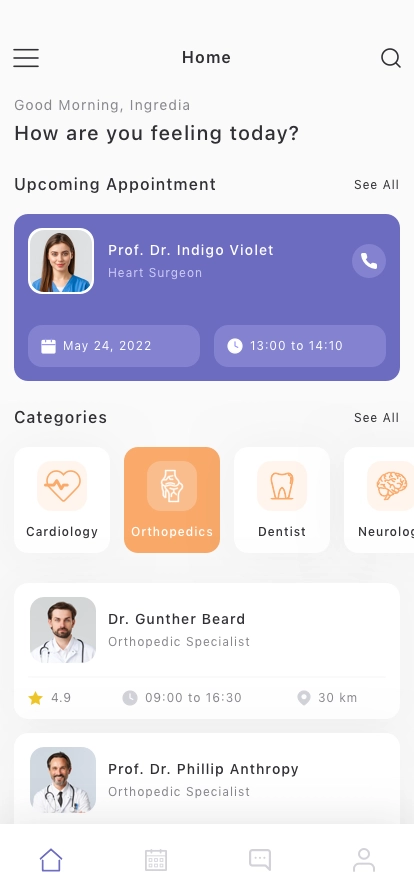 Medical Services Mobile App UI Kit - Screenshot 1