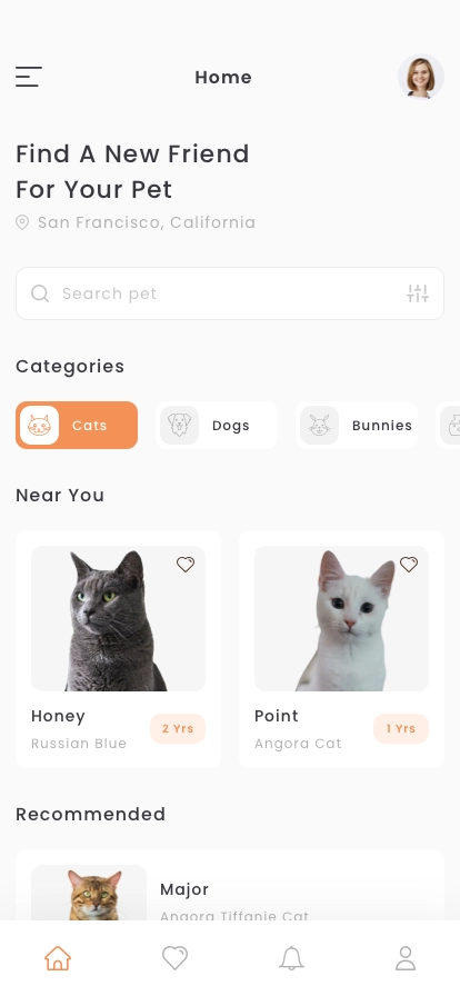 Pet Adoption Mobile App UI Kit - Screenshot 1