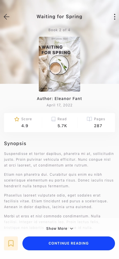Audio Book Mobile App UI Kit - Screenshot 2