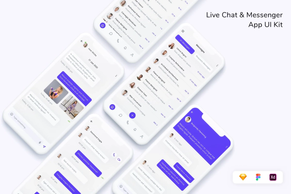 Live Chat & Messenger App UI Kit