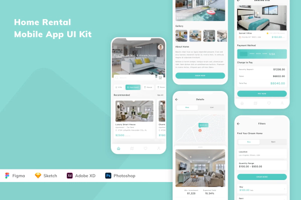 Home Rental Mobile App UI Kit