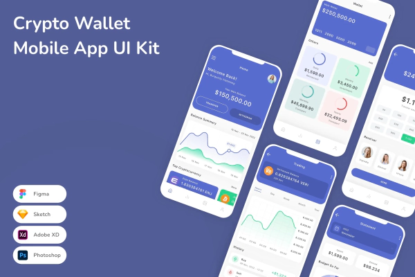 Crypto Wallet Mobile App UI Kit