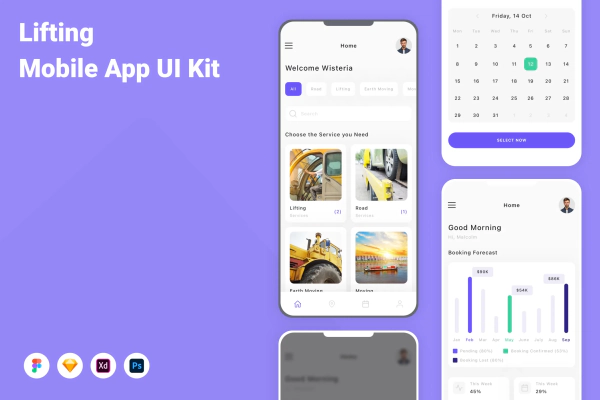 Lifting Mobile App UI Kit