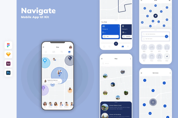 Navigate Mobile App UI Kit