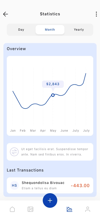 Money Management Mobile App UI Kit - Screenshot 4