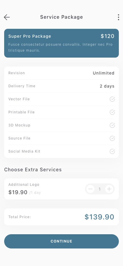 Freelance Mobile App UI Kit - Screenshot 5