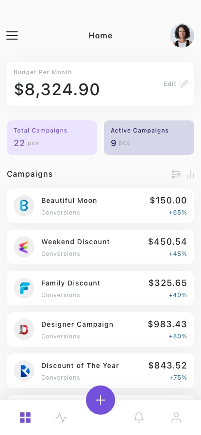 SaaS Insights & Marketing Mobile App UI Kit - Screenshot 1