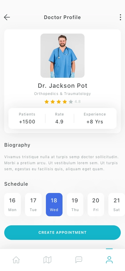 Medical Mobile App UI Kit - Screenshot 4