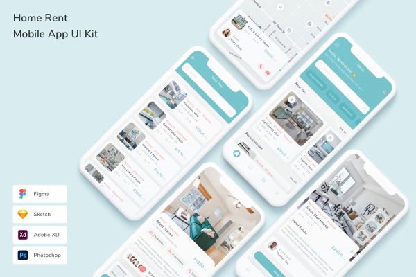 Home Rent Mobile App UI Kit