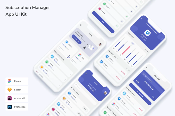 Subscription Manager App UI Kit
