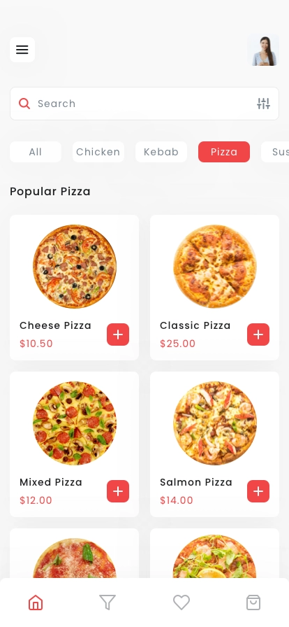 Fastfood Delivery App UI Kit - Screenshot 1