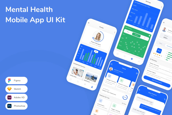 Mental Health Mobile App UI Kit