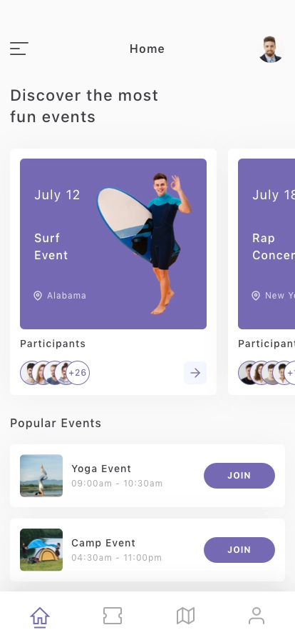 Event Finder Mobile App UI Kit - Screenshot 3