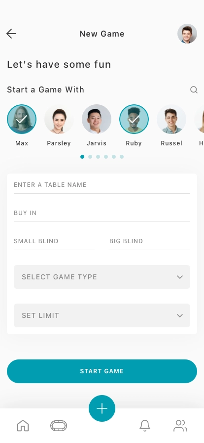 Poker Game Mobile App UI Kit - Screenshot 3